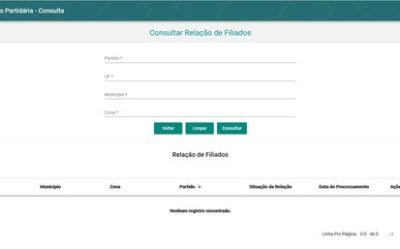 Lista atualizada de filiados já está disponível no Portal do TSE